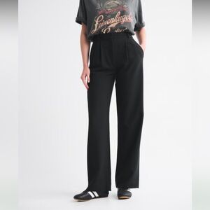 Abercrombie A&F Sloane Tailored Wide Leg Pant